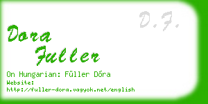 dora fuller business card